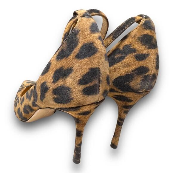 MARION PARKE TOSCANA Leopard ankle strap heels NWT SZ 7.5 - Picture 13 of 15